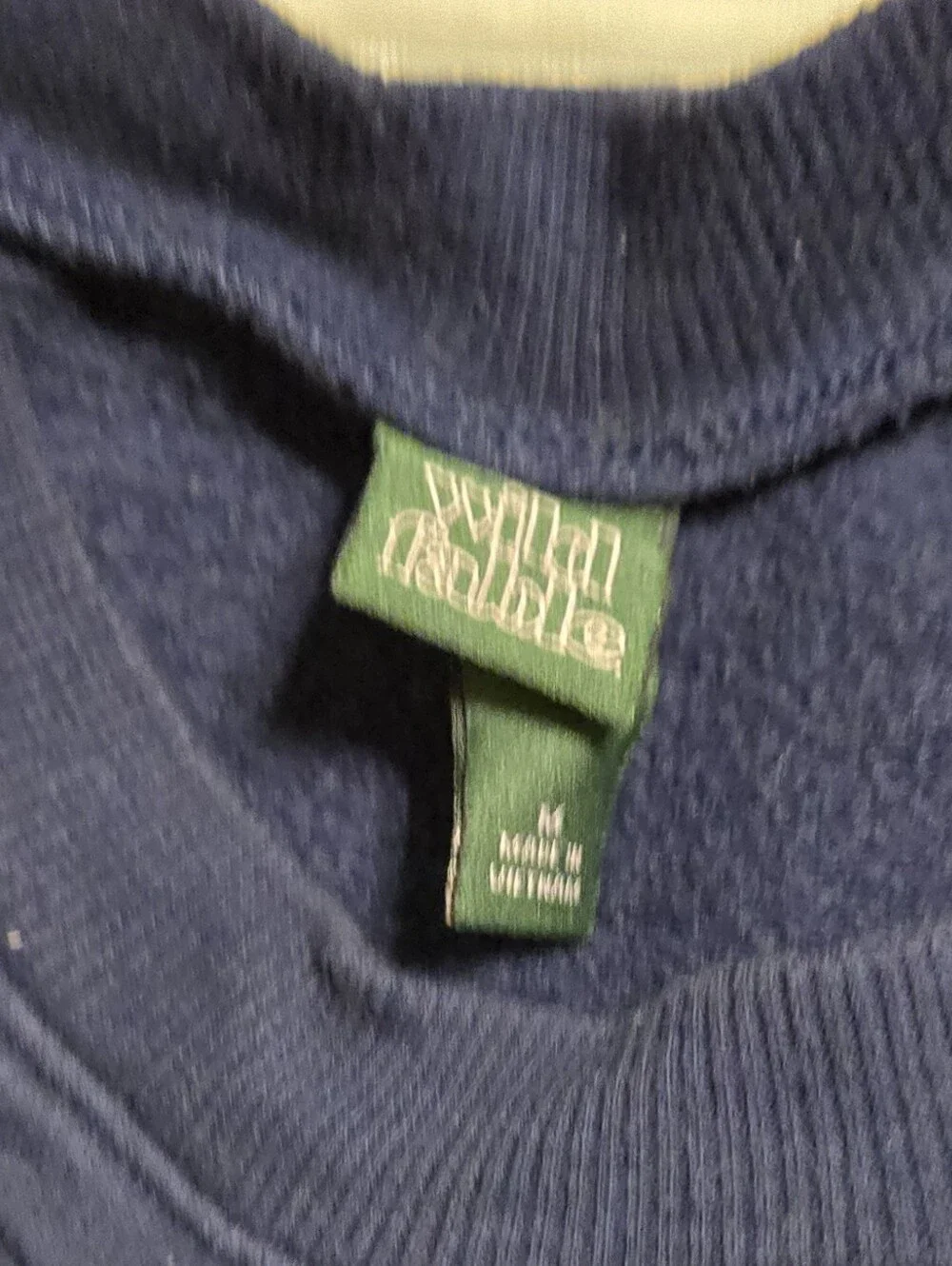 Wild Fable Navy Crewneck Sweatshirt, Cut Off - Picture 1 of 2